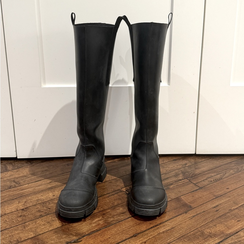 Ganni Country Tall Boots Size 38